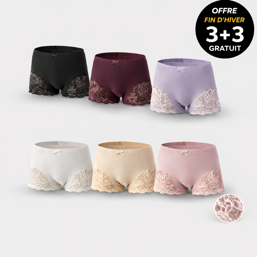 Lot De 6 Sous-vêtements Sans Couture & Sexy | Confort Toute La Journée